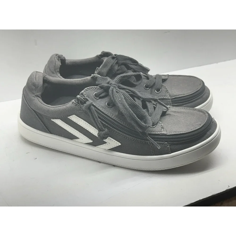 Billy Footwear Zippered Toe Classic Lace Up Low Top Men Sneakers Size 9.5